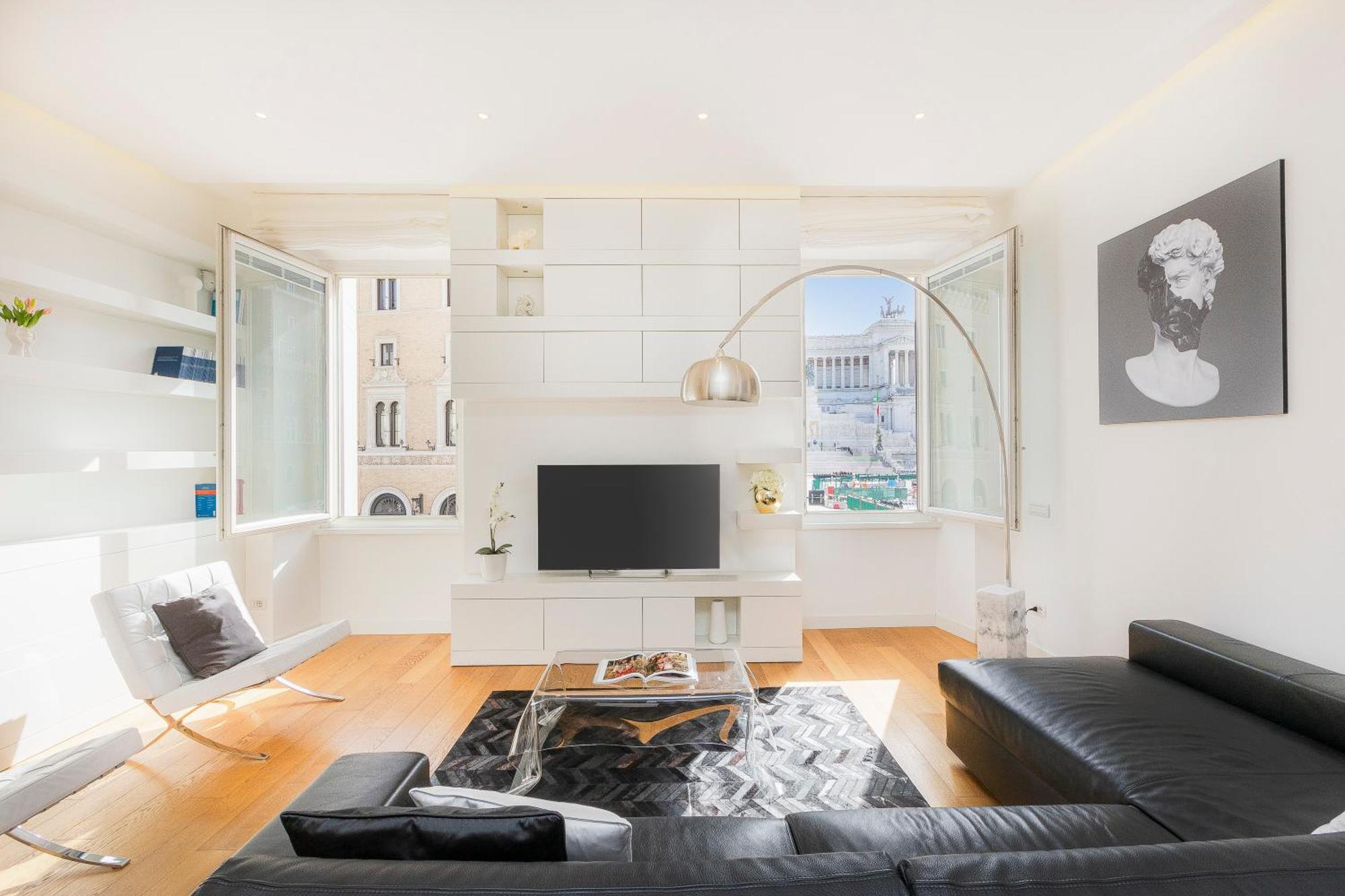 Amazing Vista Piazza Venezia Apartment Rome Bagian luar foto